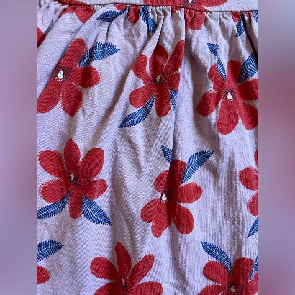 Tea size 8 Floral Kids Dress in Pink, Red and Blue - Picture 5 of 8